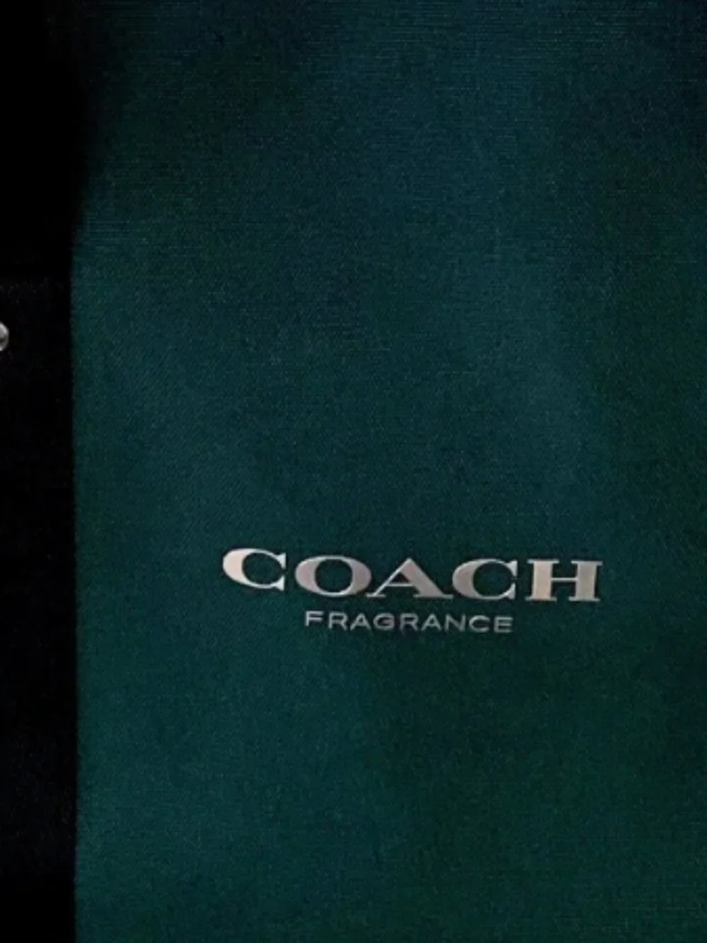 Coach Fragrance Duffle Dark Green Weekender Carry-on Gym Shoulder / Hand Bag New